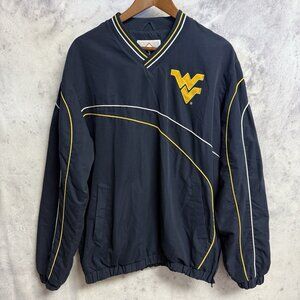 West Virginia University Mountaineers Jacket Mens Medium 25x27.5 Blue College